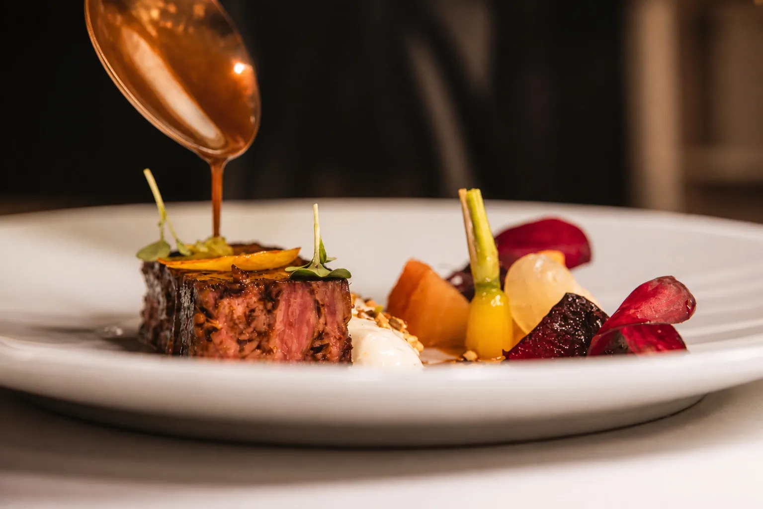 Fine dining during the Atlantic supercar tour
